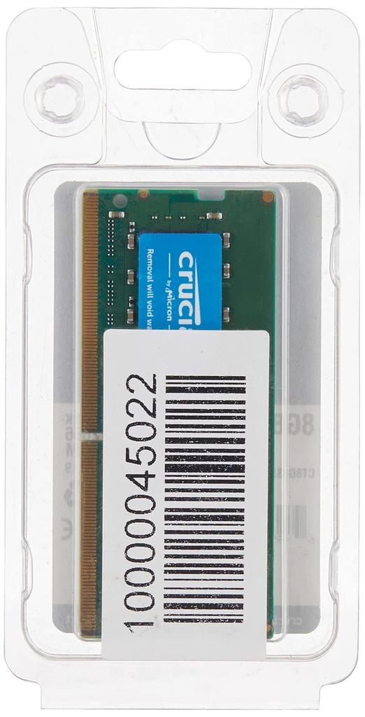 Crucial Laptop Memory Upgrade, 8GB (8GB X 1), DDR4 2666MT/s (PC4-21300), CL19 SODIMM 260pin, CT8G4SFRA266