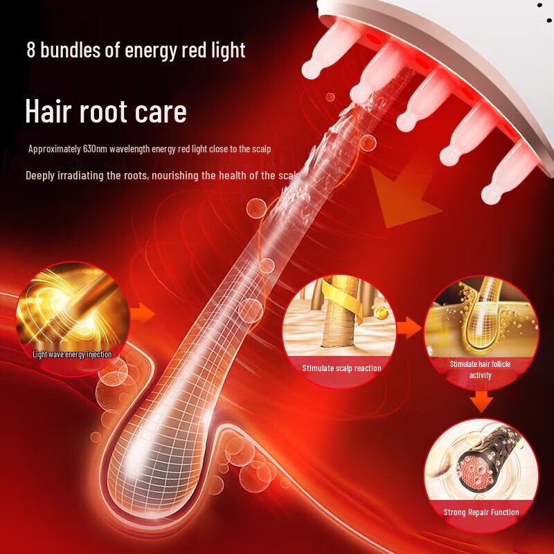 KEAIELEMENTS Red Light Scalp Massager & Hair Growth Comb
