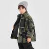 Boys' Hooded Camouflage Winter Padded Jacket