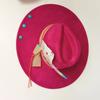 9.5 Cm Wide Brim Suede Hat for Men Women Feather Fedoras Flat Hat Jazz Hat Felt Hat Gentlemen Top Hats Fedora Sombrero Hombre