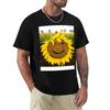 Sunflower Face TShirt Thanksgiving Casual Tee