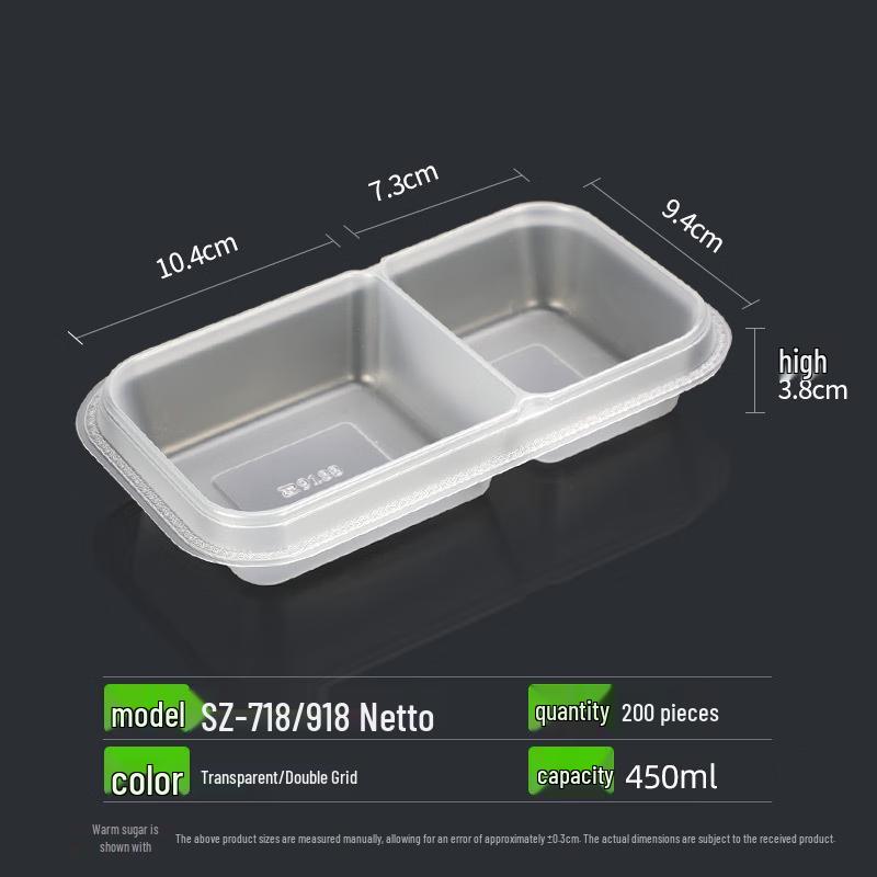 

COFLYEE Disposable Double-Compartment Meal Prep Containers (200 Count)