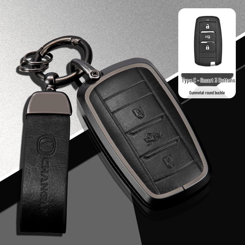 Changan Car Key Cover for Third Gen CS75 Plus, Yidong Plus, CS55, and CS35 Plus