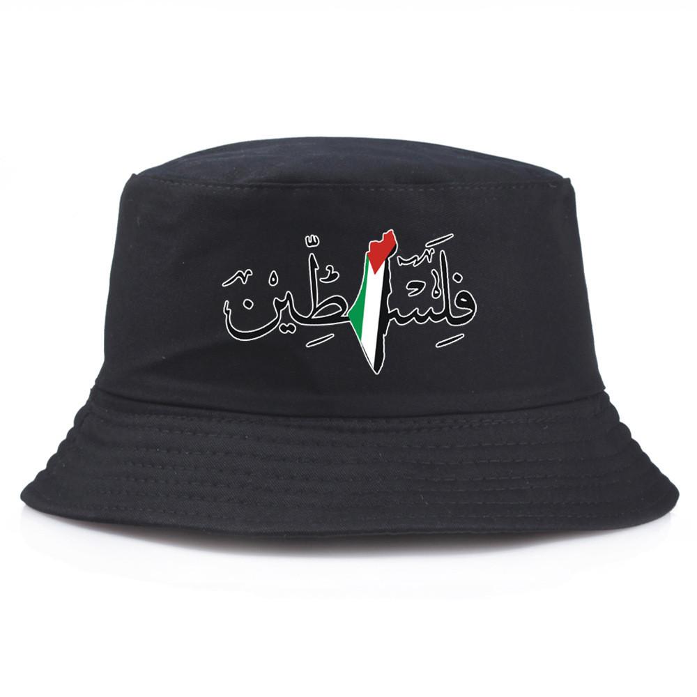 Palestina Vintage Voděodolný Bavlněný Rybářský Klobouk Se Stínítkem Pro Venkovní Použití