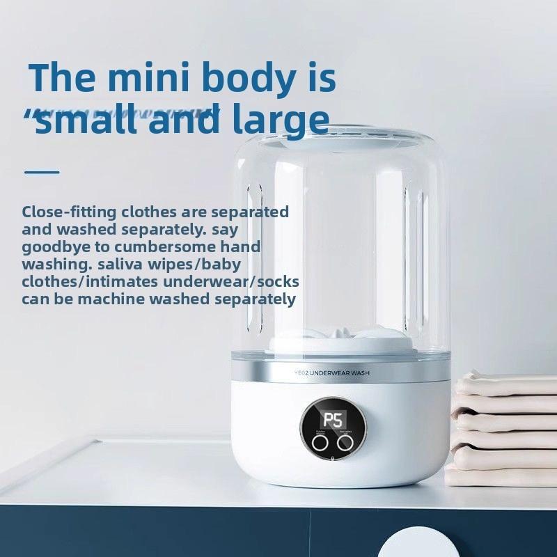 Dormitory Small Smart Sock Washing Device Wireless Mini Underwear Washing Machine Portable Intimates Laundry Cup
