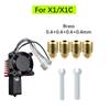 Für Bambu Lab P1S Hotend Komplette Baugruppe Upgrade Gehärteter Stahl Extruder-Kit Für X1 X1C P1P P1S Lüfterdüse X1 Carbon Hot End