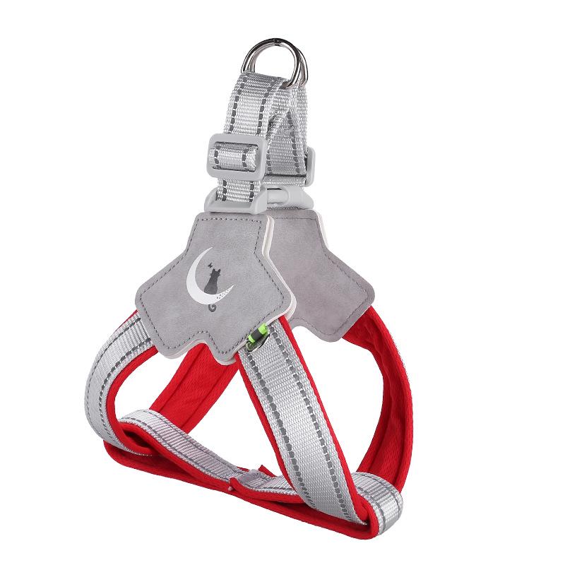 

Светоотражающая дышащая шлейка для собак в стиле седла и комплект поводка XL (35-48 lbs Dogs)