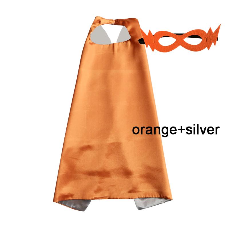 Kids Superhero Capes Plain Satin Solid Capes Boys Girls Birthday Party Favor Anime Cosplay