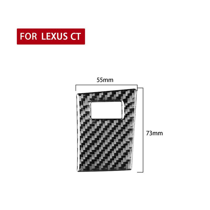 Carbon Fiber Interior Accessories Sport Mode Panel for Vehicle Automotive Interior Decorative Stickers for  LEXUS  CT 2011-2017