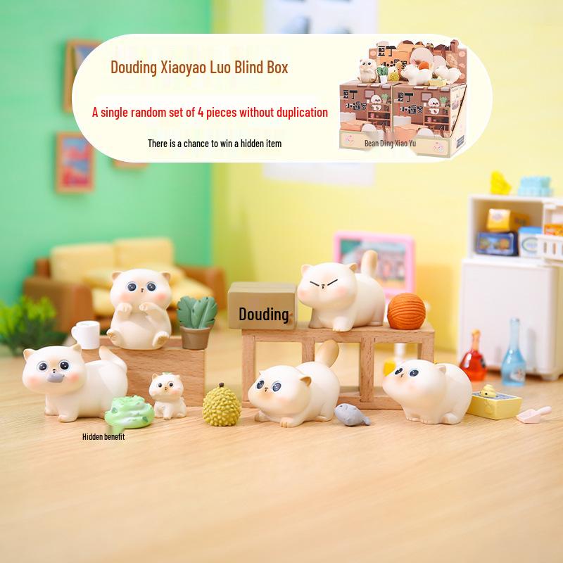 Mythische Tier-Serie: Antike neunschwänzige Fuchs Blind Box Figur zur Schlafzimmerdekoration