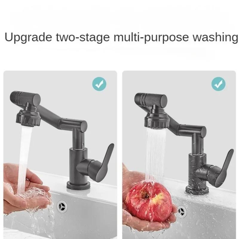 Xiaomi Mechanischer Arm Universeller Wasserhahn Badezimmer Küche Spritzwassergeschützter Wasserhahn Badezimmer Waschtisch Heiß- und Kaltwasserhahn Wasserhahnzubehör