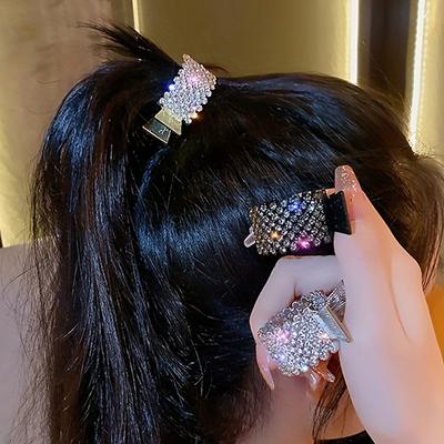 Metal High Ponytail Clip With A High-end Feel, Alloy -collapse Fixed Small Hairpin, A Best-selling Headwear For Women In Europe And America