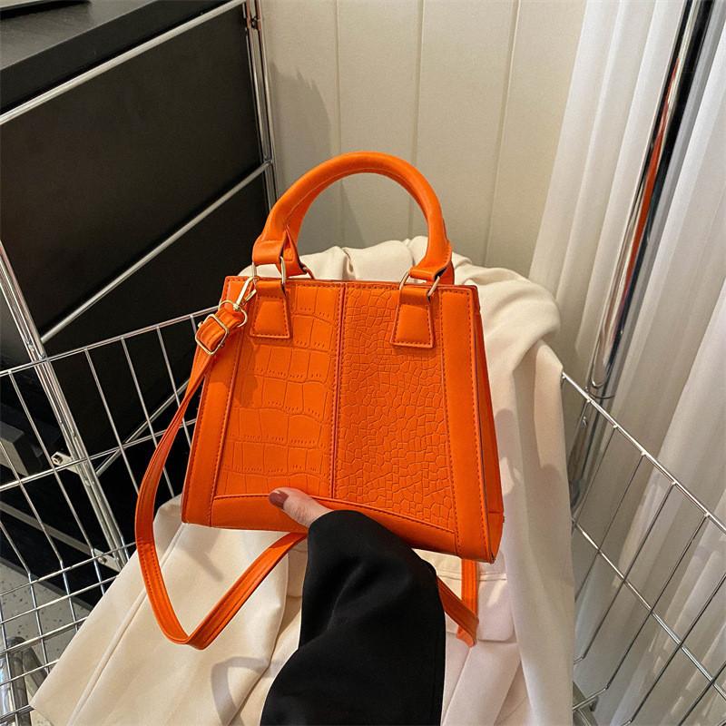 

Городская шикарная мини-сумка через плечо из искусственной кожи, модный геометрический дизайн для повседневного использования StyleA