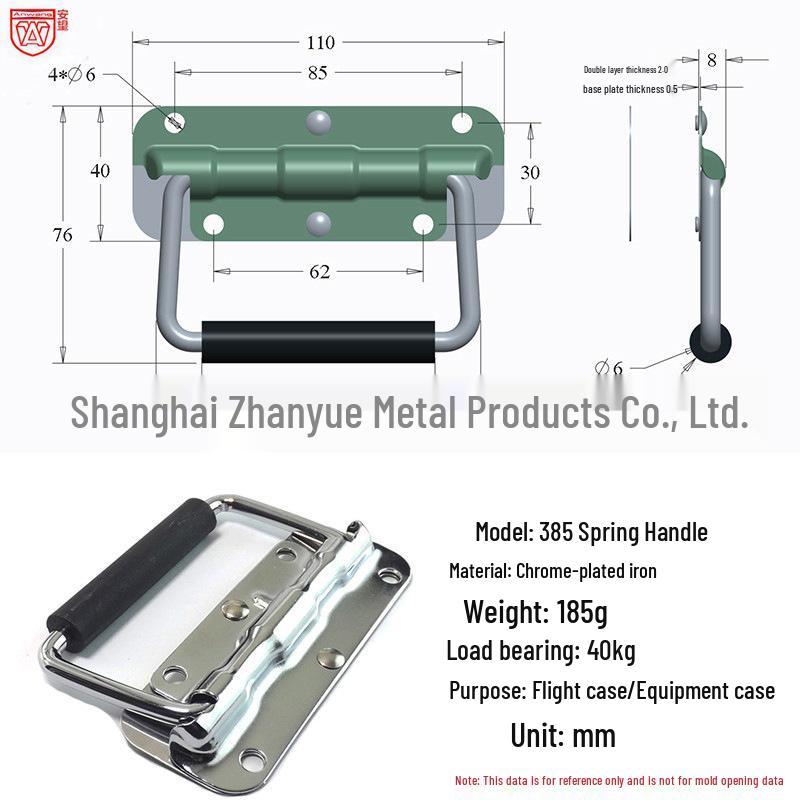 Anwang 304 Edelstahl Klappfedergriff für industrielle Holzkisten