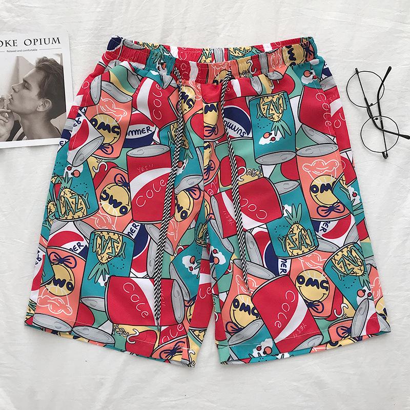 K167 Summer Casual Men's Korean Style Loose Beach Shorts