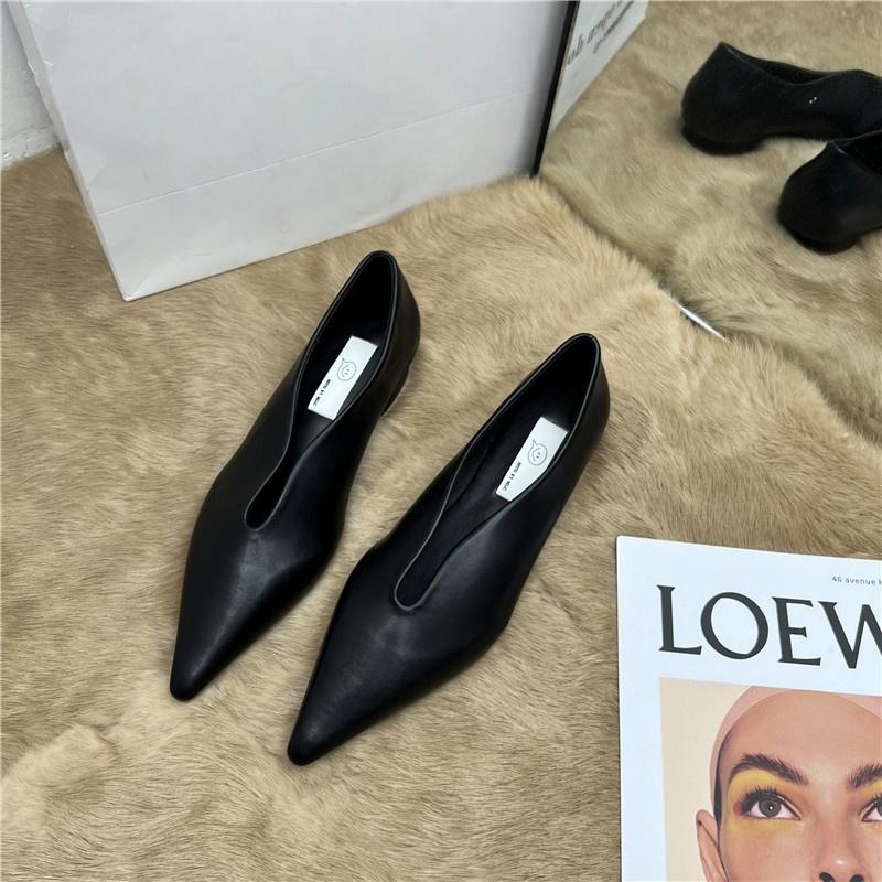 Bailamos Neue Damen Flache Schuhe Mode Spitze Flach zum Hineinschlüpfen Elegante Ballerinas Weiche Flache Ferse Kleid Einzelne Schuhe