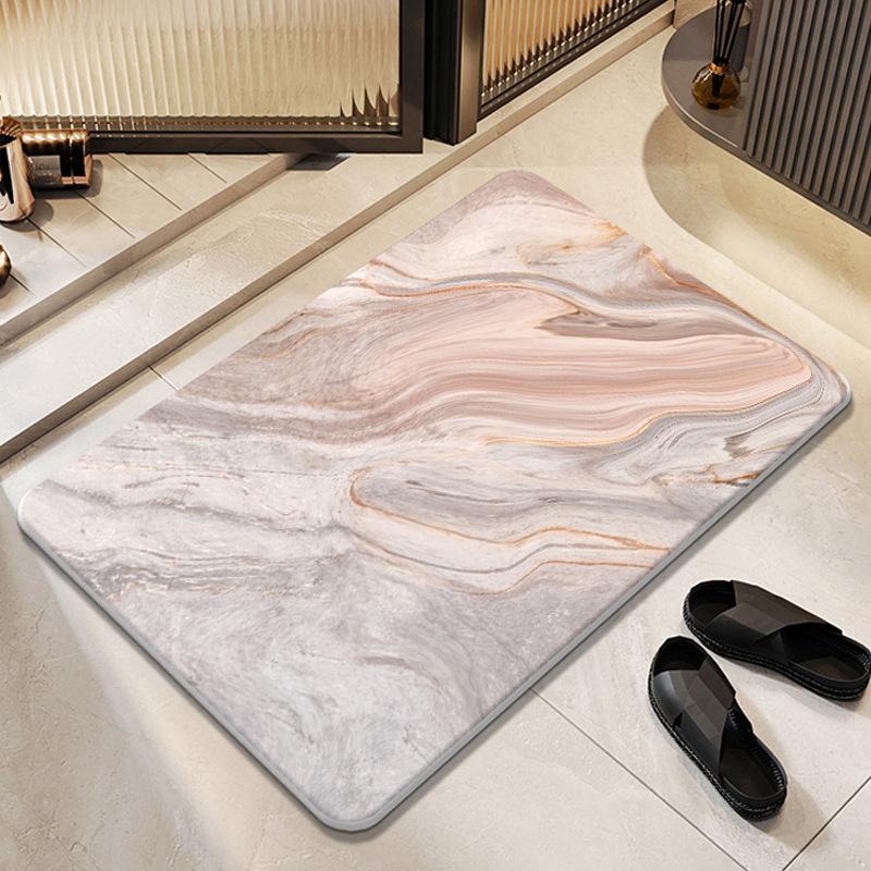 Sam, the Same Diatom Mud Floor Mat, Hard Bathroom Floor Mat, Toilet Door Floor Mat, Toilet Diatomite Quick-drying Non-slip