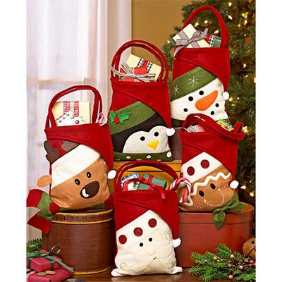 Weihnachtsmann Schneemann Elch Pinguin Weihnachten Süßigkeiten Geschenktüten