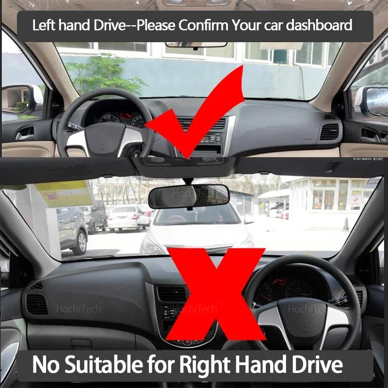 Anti-Slip Dashboard Cover Protective Pad Car Accessories Sunshade Carpet for Hyundai Solaris Accent 2011-2017 RB