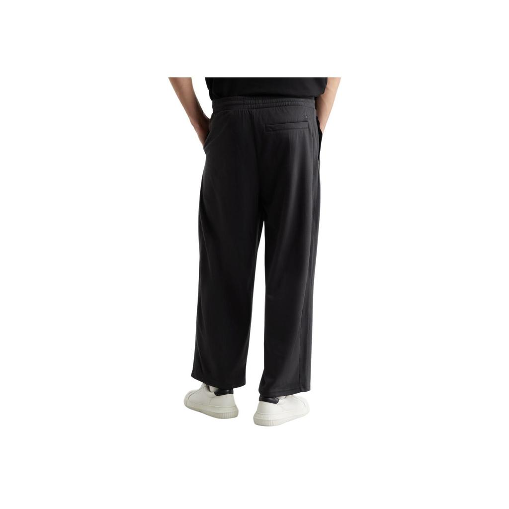 Calvin Klein Solid Color Loose Fit Cool Feel Elastic Waist Casual Pants Men Bottoms Black J400374-BEH
