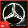 Bilklistermärke Passar För Mercedes Benz Krom Silver Främre Grill Spegel Stjärna LED Vit Upplysta Emblemet X253 W167 X167 W447 2020-