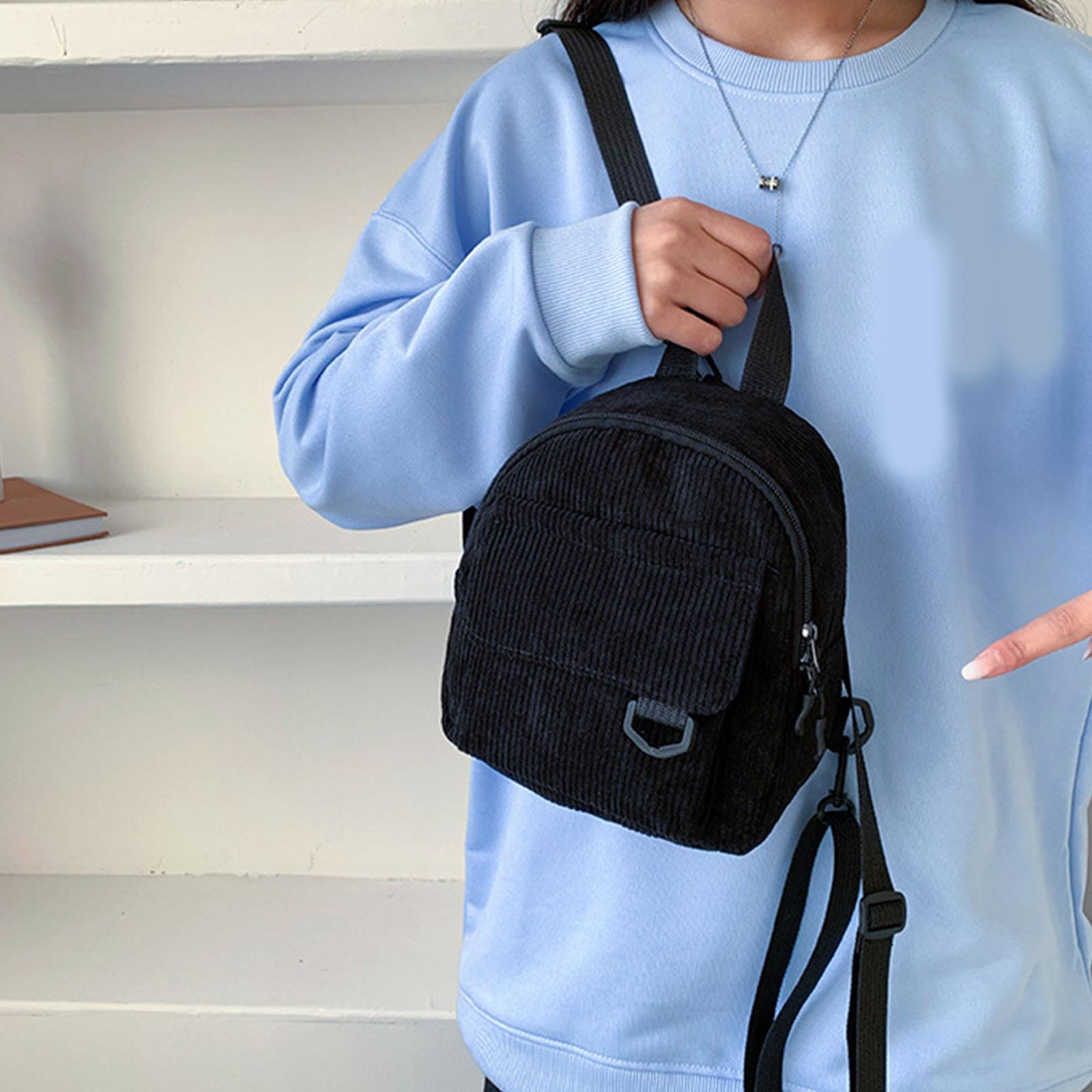 Портативный вельветовый рюкзак — фото 8