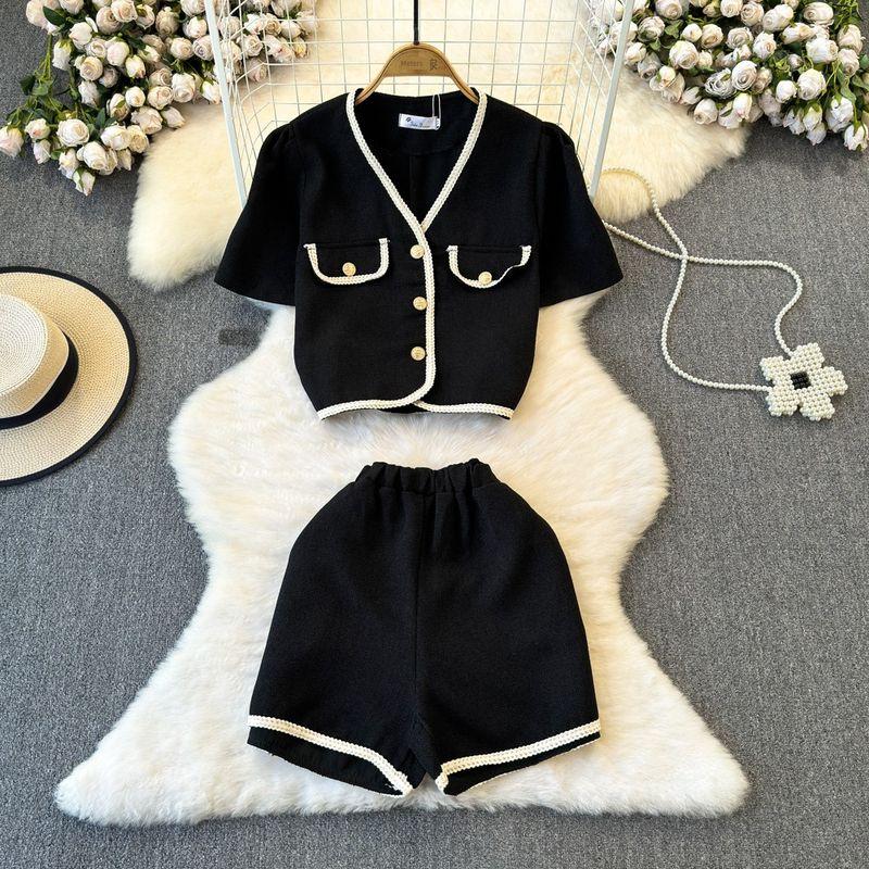 

Classic Style Plus Size Ladies Flab Hiding French Style Temperament Suit Pants Black S