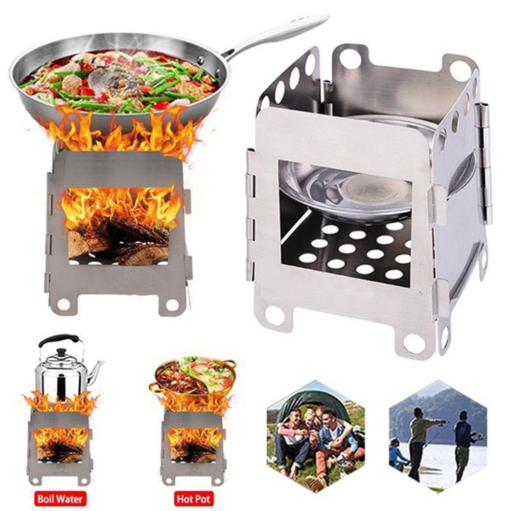

Lightweight Portable Packpacking Picnic Camping Wood Stove Furnace Alcohol Stoves Cooking