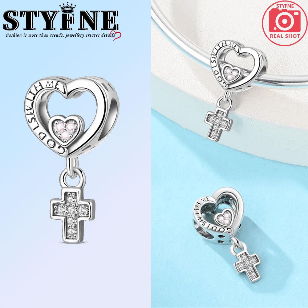 Copper Faith Cross Series Demon Eye Guardian Hand Charms Beads Pendant For Original Bracelet Woman Girl Jewelry