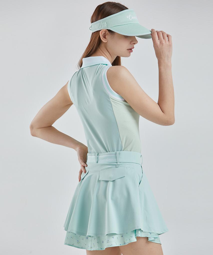 CHUCUCHU Cooling Collar Sleeveless Top (Light Green) Cbfss-Ts010W