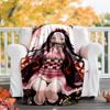 1pc nezouko9 Theme Blanket - Digital Print, Polyester, Cozy for All Seasons, Perfect for Outdoor, and Travel