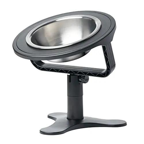 

304 stainless Tilted Elevated Adjustable Raised Cat Food Bowl Stand Design Extremely High-Quality, Long-Lasting Rust Resistant