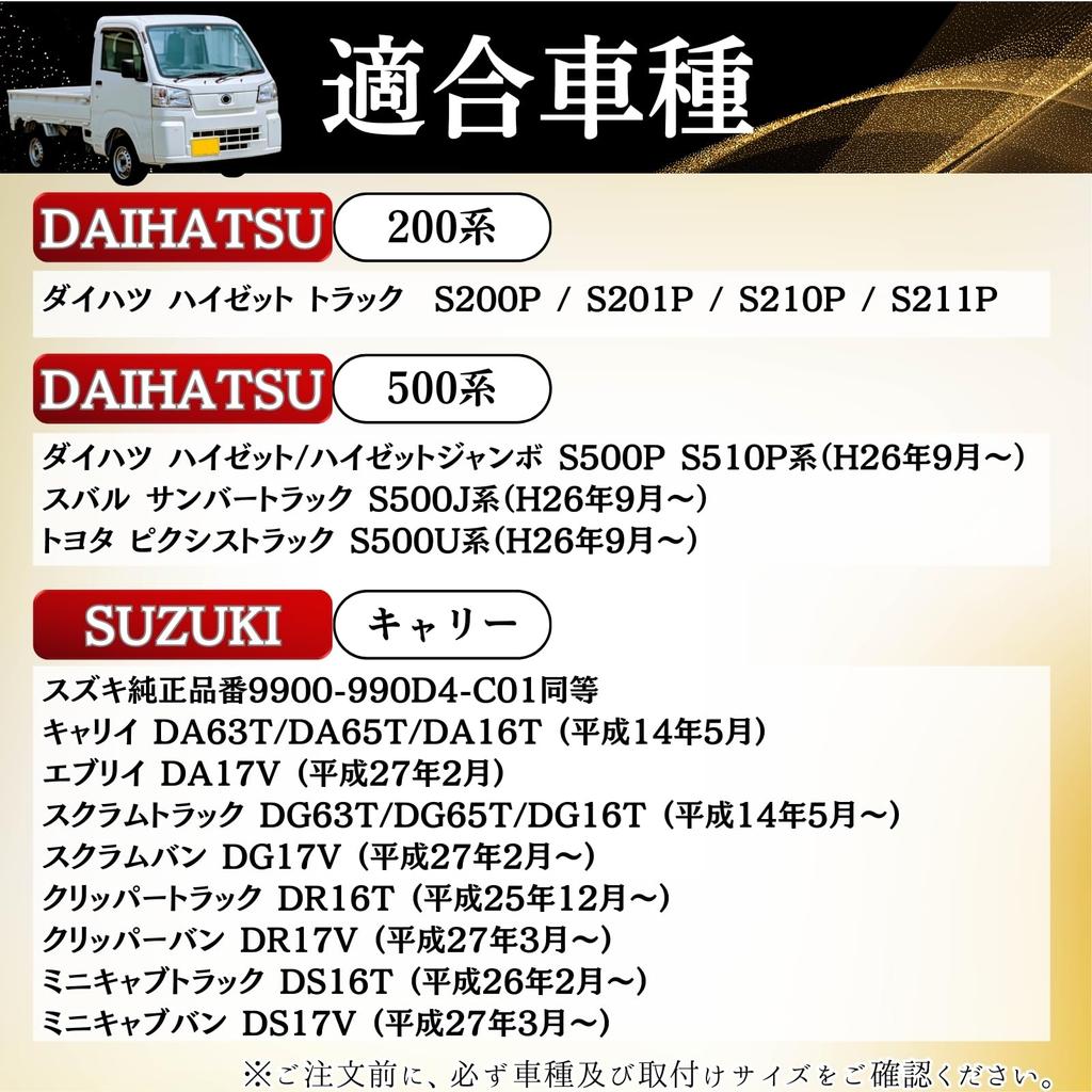 RiNan. Daihatsu Hijet Side Mirror, Door Mirror, Cover, S500, S500P, S510P, S500U, S500J, Plating, Left and Right Set, Outside