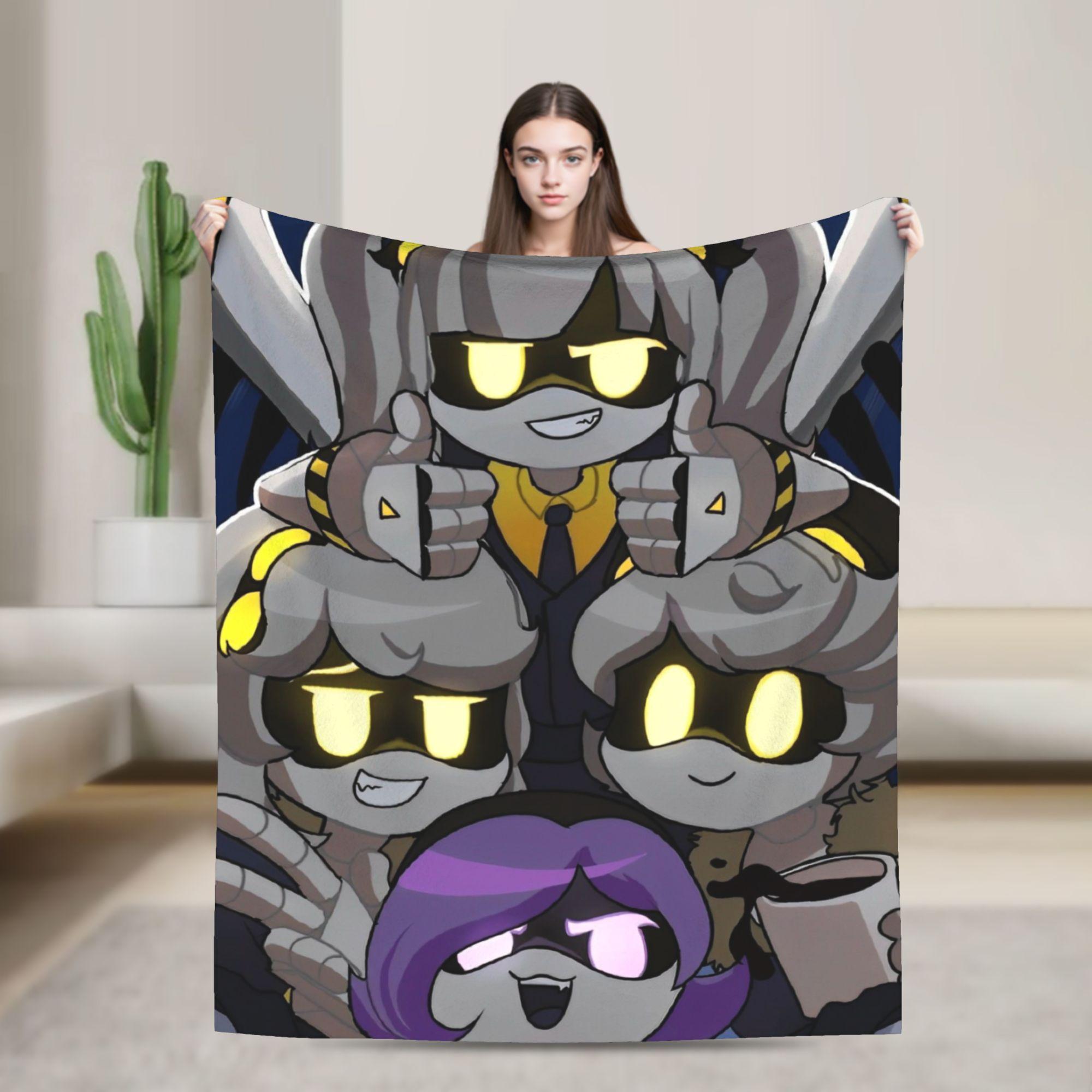 

Murder Drones Blanket Black Comedy Flannel Novelty Soft Throw Blanket for Home Restaurant Winter 200x150cm 80x60in