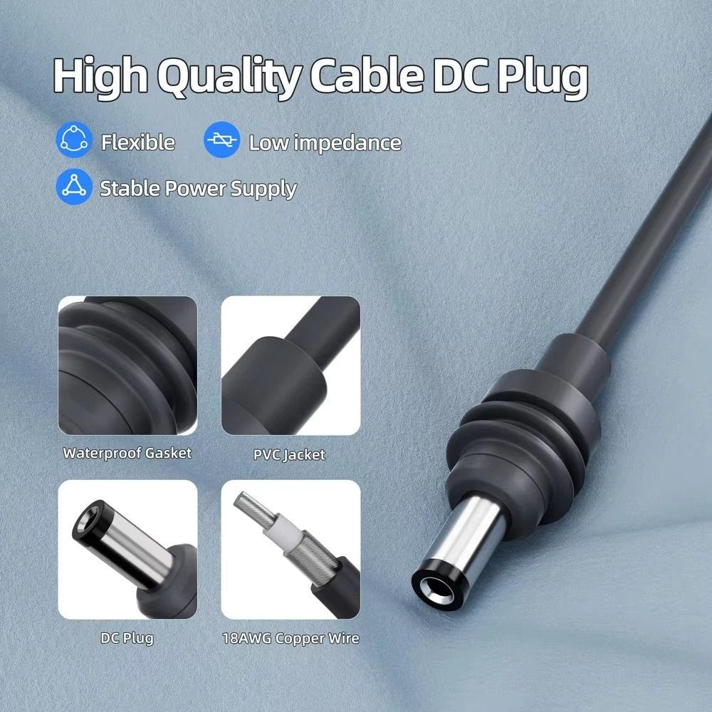 Safety DC Power Cable Stable Battery Plug Easy To Install Charger Adapter  18V/20V