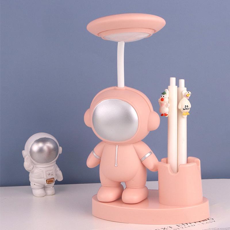 New Perfect for student study room or bedside table, this cozy and creative space-themed astronaut LED desk lamp features adjust