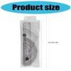4 Pcs Plastic Ruler Set Math Geometry Set Triangle Ruler Drawing Tool Drafting Supplies for Artists and Students