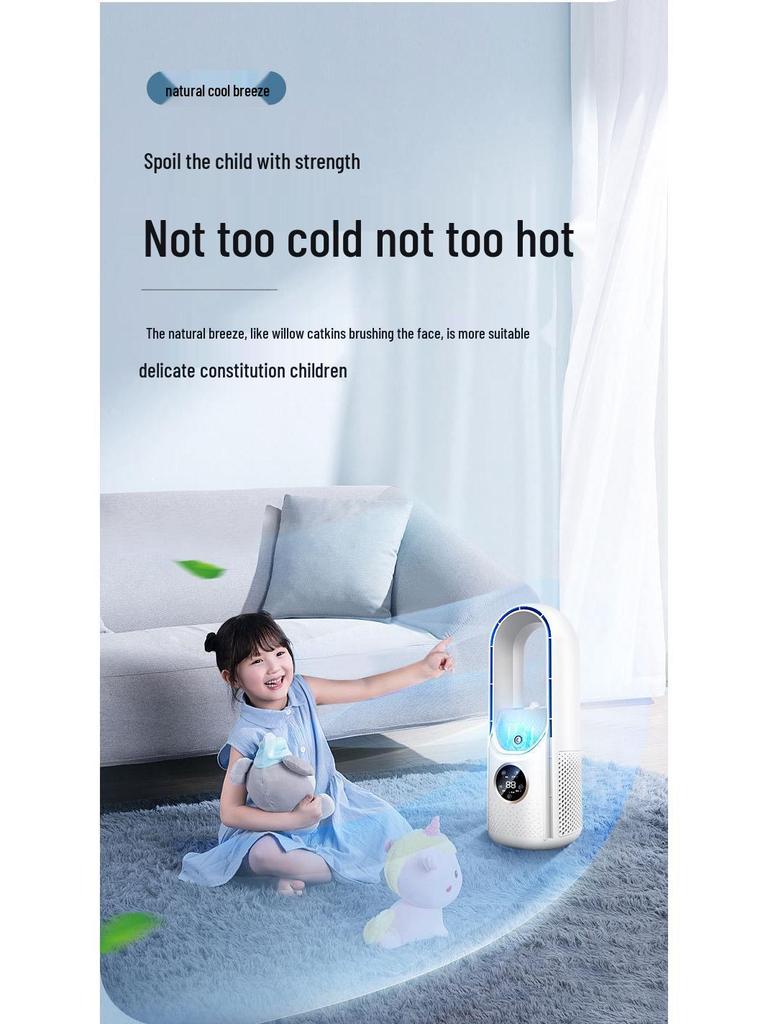 Leafless Mini Desktop USB Air Cooler & Humidifier Fan