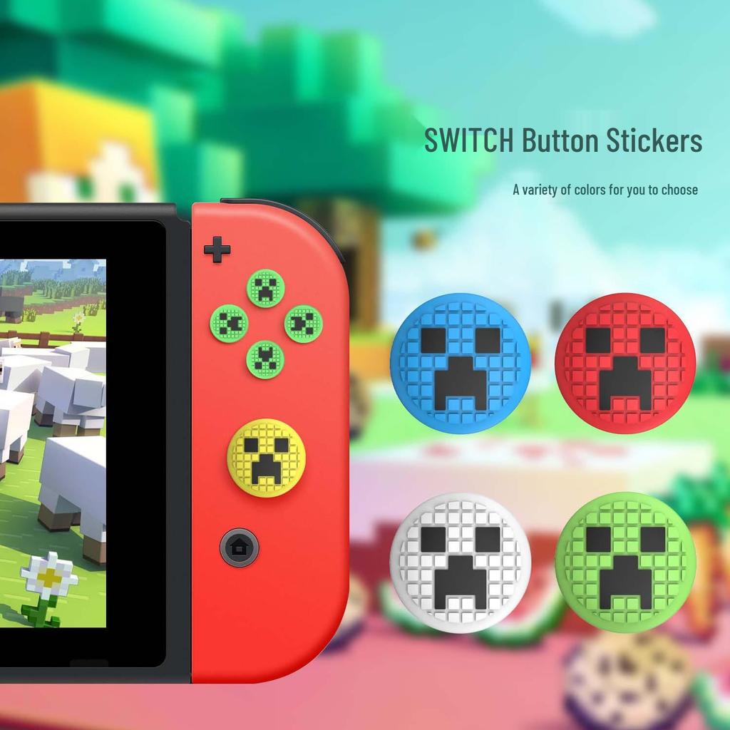 Silicone Protective Button Stickers for Switch, Lite, Joy-Con, and OLED