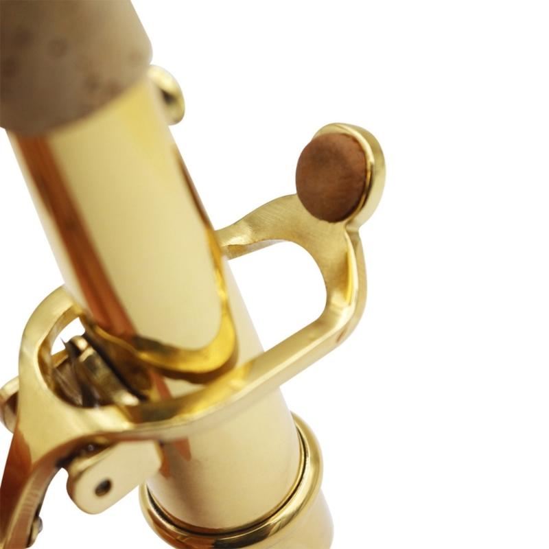 2 PCS Saxophone Neck Brass Mouthpiece Metal Sax Curved Necks and Straight Neck for Soprano Saxophone Instrument