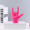 Contemporary Handmade Hand-painted Sculptures Irregular Shape Gesture Statue LOVE Peace Pose Resin Model Ornaments Angel Theme