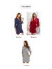 Plus Size Modal Cotton Lace Sleepwear - Women's Solid Color Loose Nightgown/Bathrobe