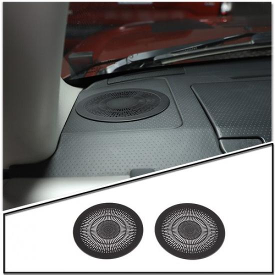 Black Stainless Steel Dashboard Speaker Grille Trim for Toyota FJ Cruiser 07-21