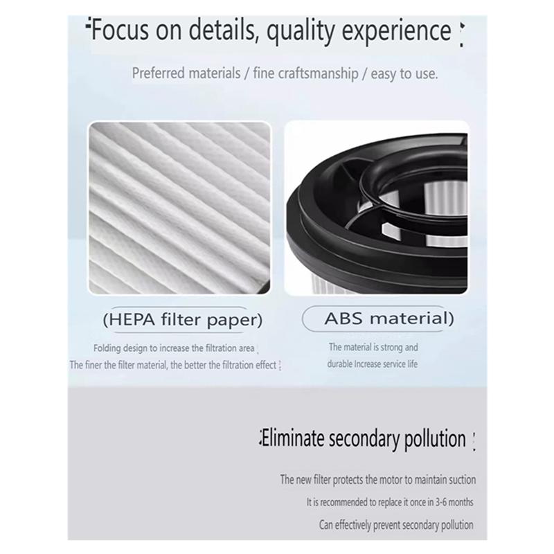 B97A-For Dreame R10 / R10 Pro / R20 Pre Post Hepa Filter Accessories Vacuum Cleaner Consumables