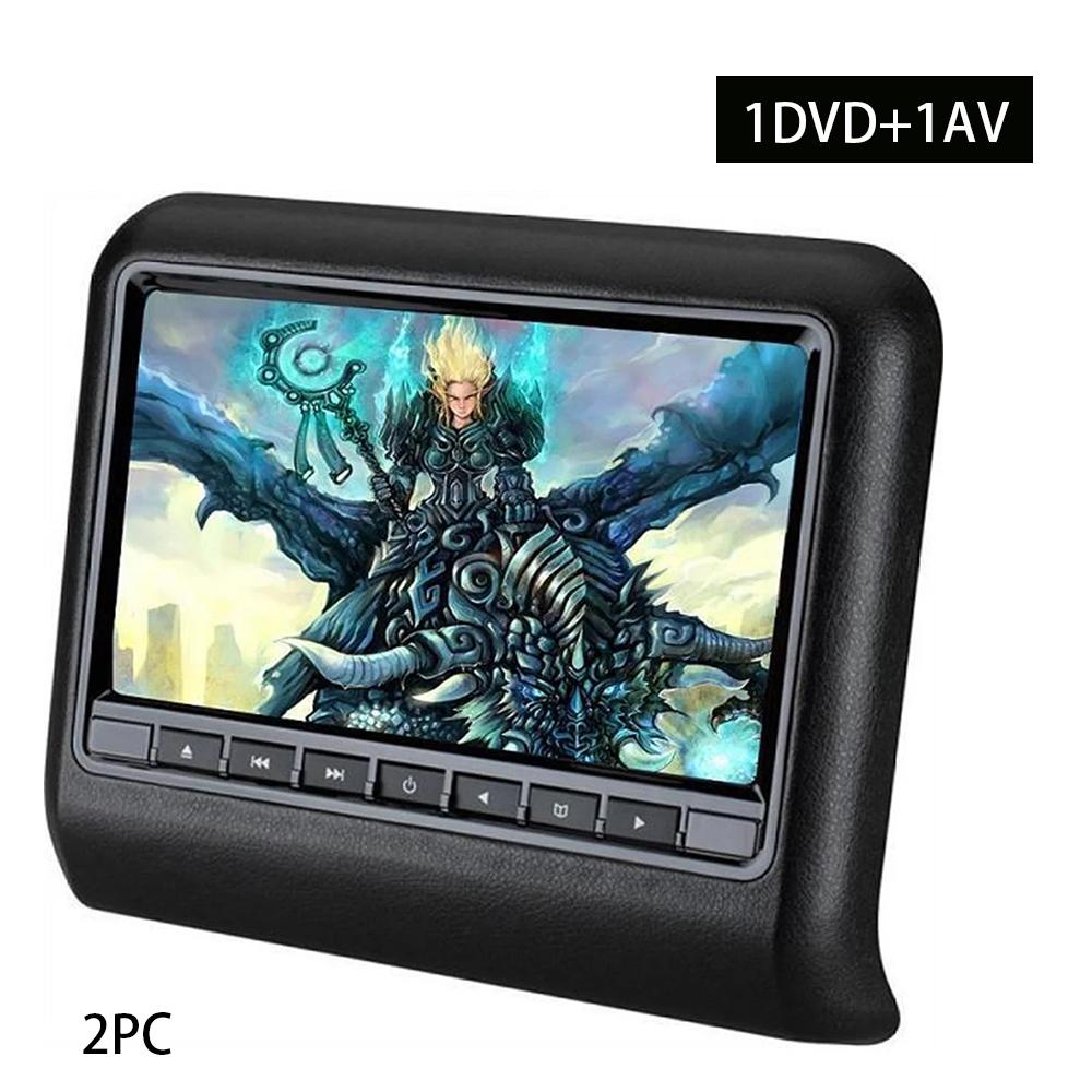 9 Inch Car Seat Back Headrest Mp3/mp4 Multimedias Player LCD Display Remote Control Gaming FM Transmitter DVD Player Monitor
