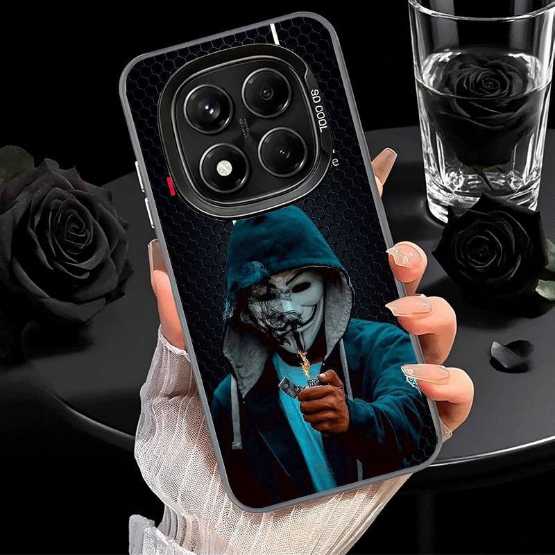 Anonymous V Mask Soft Phone Case for Samsung Galaxy S24 S25 FE S26 Edge S23 Ultra S22 Plus S21 + Shockproof Cover Back Shell