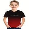 Summer New Simple Children's Clothing Print 3d Short Sleeve T-shirt Simple Children's Clothing Fashion T-shirt Boys Round N