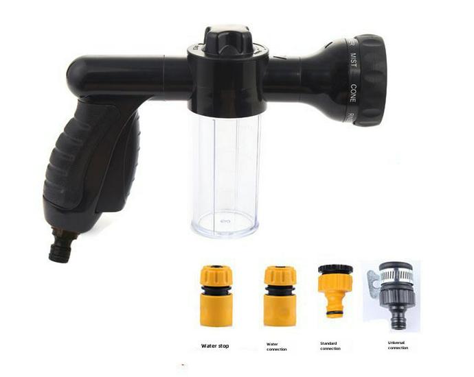 High-Pressure Car Wash Foam Water Gun Set with 4-Connector Hose