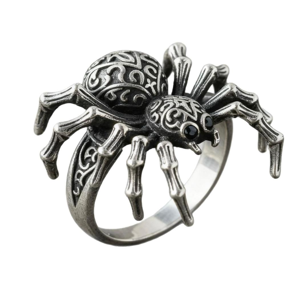 Eco-Friendly Alloy Spider Ring: Creative Exaggerated Women's Animal Shape Jewelry