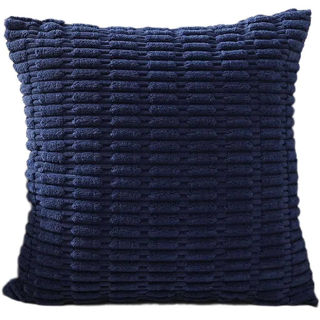 Durability Corduroy Cushion Cover with Invisible Zippered Close Enhances Any Decors Styles Standard Size 45x45cm
